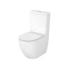 Cersanit REMO PRO Oval 931 kompakt WC szett, Tornado öblítéssel, slim duroplast WC-ülőkével