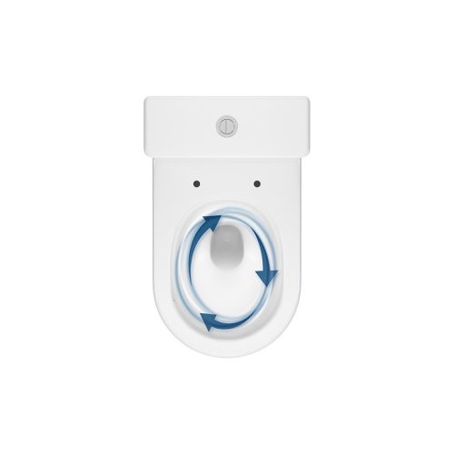 Cersanit REMO PRO Oval 931 kompakt WC szett, Tornado öblítéssel, slim duroplast WC-ülőkével