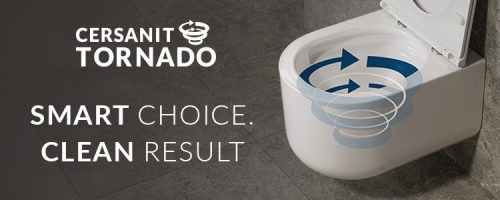 Cersanit REMO PRO Oval 931 kompakt WC szett, Tornado öblítéssel, slim duroplast WC-ülőkével