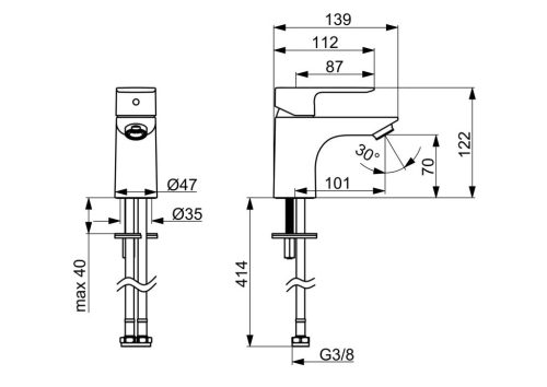 HANSA BASIC Mosdócsaptelep 55422203