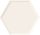 Paradyz Classica Ideal Heksagon White Struktura 19,8x17,1 Csempe