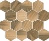 Paradyz Classica Ideal Uniwersalna Prasowana Wood Natural Mix 22x25,5 Mozaik