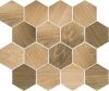 Paradyz Classica Ideal Uniwersalna Prasowana Wood Natural Mix 22x25,5 Mozaik