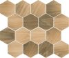 Paradyz Classica Ideal Uniwersalna Prasowana Wood Natural Mix 22x25,5 Mozaik