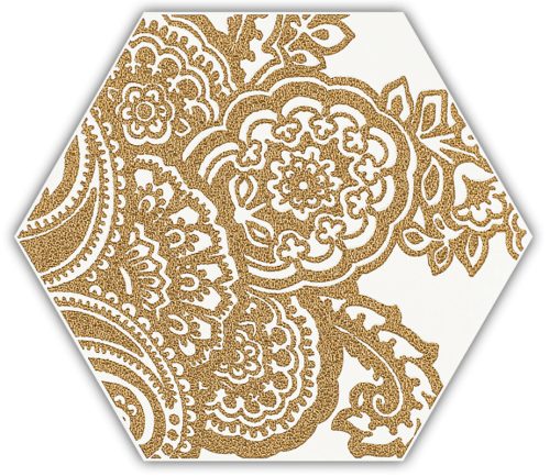 Paradyz My Way Shiny Lines Gold Hexagon Inserto B 19,8x17,1