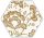 Paradyz My Way Shiny Lines Gold Hexagon Inserto C 19,8x17,1