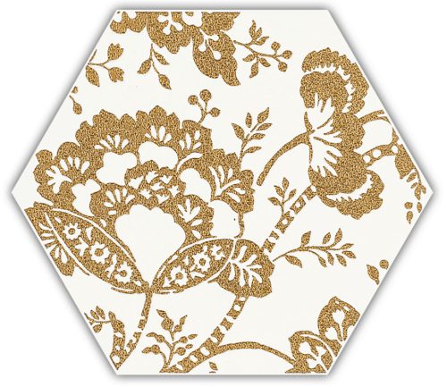 Paradyz My Way Shiny Lines Gold Hexagon Inserto C 19,8x17,1