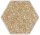 Paradyz My Way Shiny Lines Gold Hexagon Inserto F 19,8x17,1