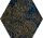 Paradyz My Way Urban Colours Blue Inserto Heksagon B 19,8x17,1 Decor