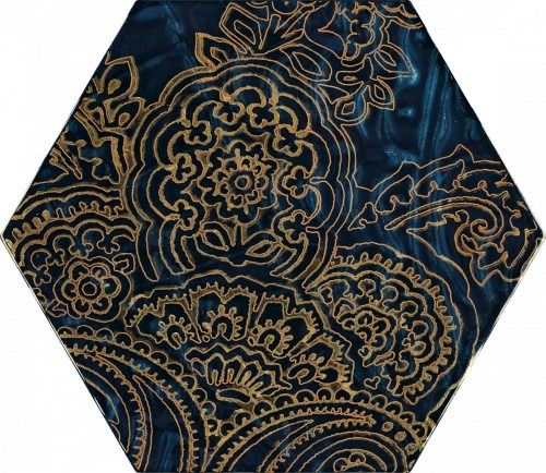 Paradyz My Way Urban Colours Blue Inserto Heksagon B 19,8x17,1 Decor