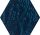 Paradyz My Way Urban Colours Blue Inserto Heksagon 19,8x17,1 Decor