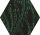 Paradyz My Way Urban Colours Green Inserto Heksagon 19,8x17,1 Decor