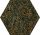 Paradyz My Way Urban Colours Green Inserto Heksagon A 19,8x17,1 Decor