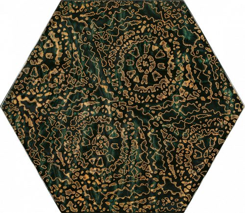 Paradyz My Way Urban Colours Green Inserto Heksagon A 19,8x17,1 Decor