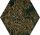 Paradyz My Way Urban Colours Green Inserto Heksagon B 19,8x17,1 Decor