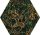 Paradyz My Way Urban Colours Green Inserto Heksagon C 19,8x17,1 Decor