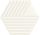 Paradyz My Way WOODSKIN Bianco Hexsagon STR C 19,8x17,1 Csempe