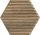 Paradyz My Way WOODSKIN Wood Heksagon STR B 19,8x17,1 Csempe
