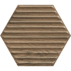 Paradyz Serene Brown Heksagon STR 19,8x17,1 csempe