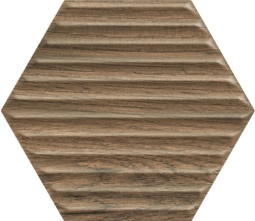 Paradyz Serene Brown Heksagon STR 19,8x17,1 csempe