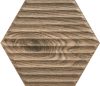 Paradyz Serene Brown Heksagon STR 19,8x17,1 csempe