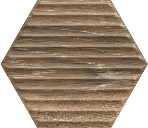 Paradyz Serene Brown Heksagon STR 19,8x17,1 csempe