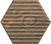Paradyz Serene Brown Heksagon STR 19,8x17,1 csempe