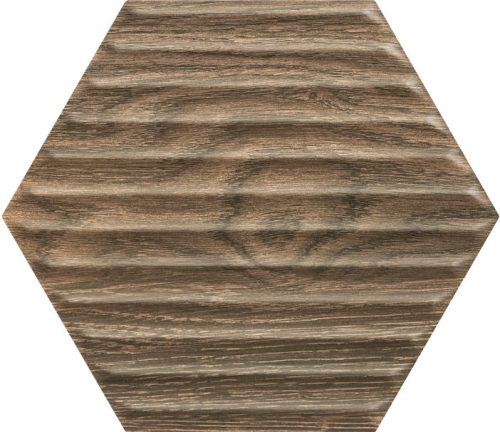 Paradyz Serene Brown Heksagon STR 19,8x17,1 csempe