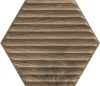 Paradyz Serene Brown Heksagon STR 19,8x17,1 csempe