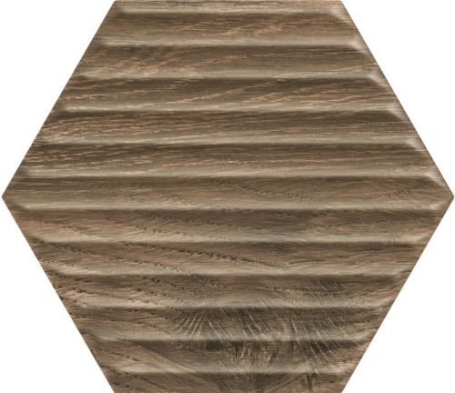 Paradyz Serene Brown Heksagon STR 19,8x17,1 csempe