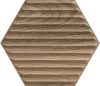 Paradyz Serene Brown Heksagon STR 19,8x17,1 csempe