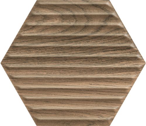 Paradyz Serene Brown Heksagon STR 19,8x17,1 csempe