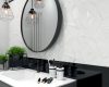 Paradyz Synergy Bianco Struktura B 30x60 csempe