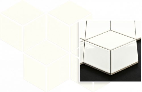 Paradyz Uniwersalna Mozaika Prasowana Bianco  Romb Hexagon 20,4x23,8