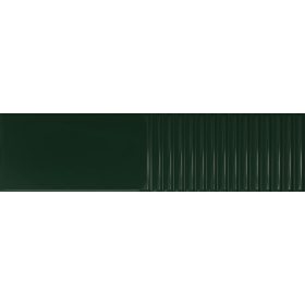 Tubadzin Groove Green 2 STR  29,8x7,8x1cm fényes csempe