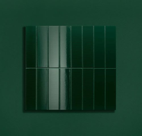 Tubadzin Groove Green 2 STR  29,8x7,8x1cm fényes csempe
