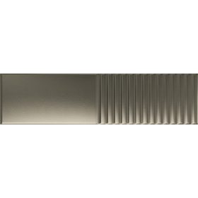 Tubadzin Groove Metallic 2 STR 29,8x7,8x1cm fényes csempe