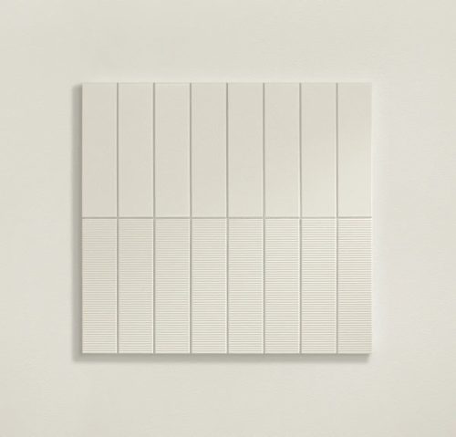Tubadzin Groove White Sugar 1 STR 29,8x7,8x1cm fényes csempe