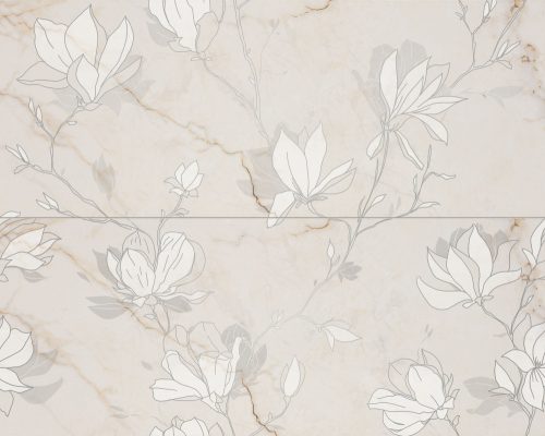Tubadzin Liberte Fleur dekor 74,8x59,8 2- elemes 