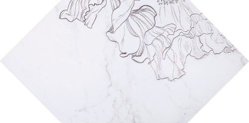 Tubadzin Rochelle fleur form 22,5x14,8 Fali Dekoráció