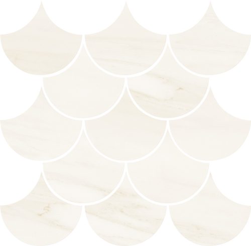 Tubadzin Sheen white 29x19,3 Fali Mozaik
